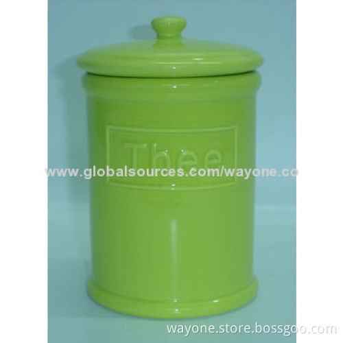 Ceramic cookie jar, Keep your biscuits fresh, food safe, easy take care, for tea/coffee storage